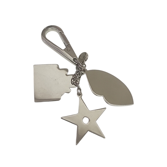 DIOR Purse Bag Charm Keychain Key FOB Miss Dior Bottle Logo Star Kiss Dust Bag - Picture 7 of 16